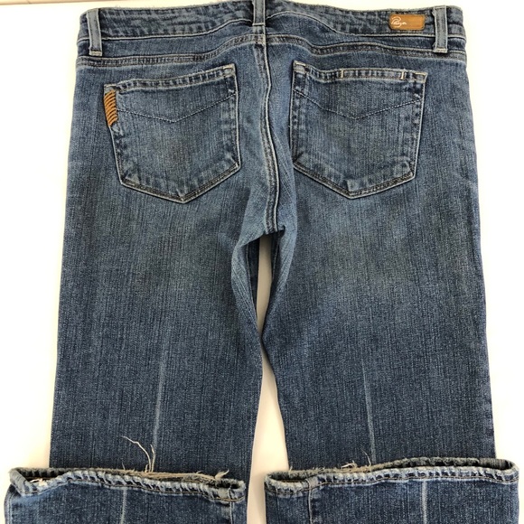 PAIGE Laurel Canyon l Sz 31 l Lightly Distressed Bootcut Jeans - Picture 8 of 12